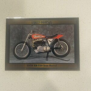 1992 Harley-Davidson 1970 XR-750 Iron Barrel Card 167 Collect-A-Card Series 2